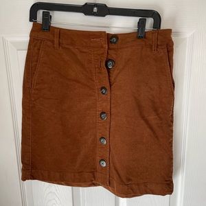 CABi corduroy tan skirt size 4